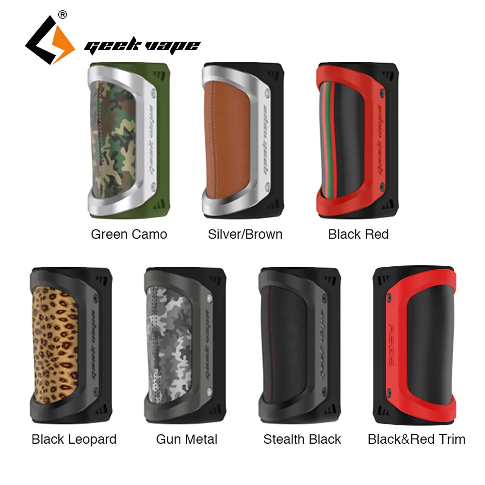 

Original 100W GeekVape Aegis Box MOD Waterproof Shockproof Dustproof Fit 18650/26650 Battery Electronic Cigarette Vs Aegis Mini