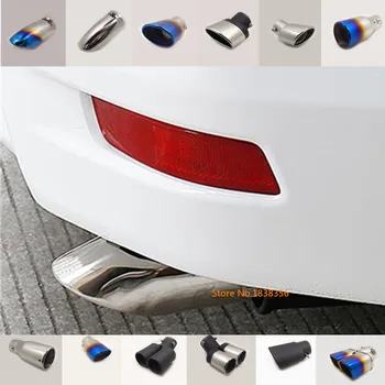 

Car muffler exterior end tail pipe outlet dedicate stainless steel exhaust tip tail 1pcs For Toyota Corolla Altis 2017 2018 2019