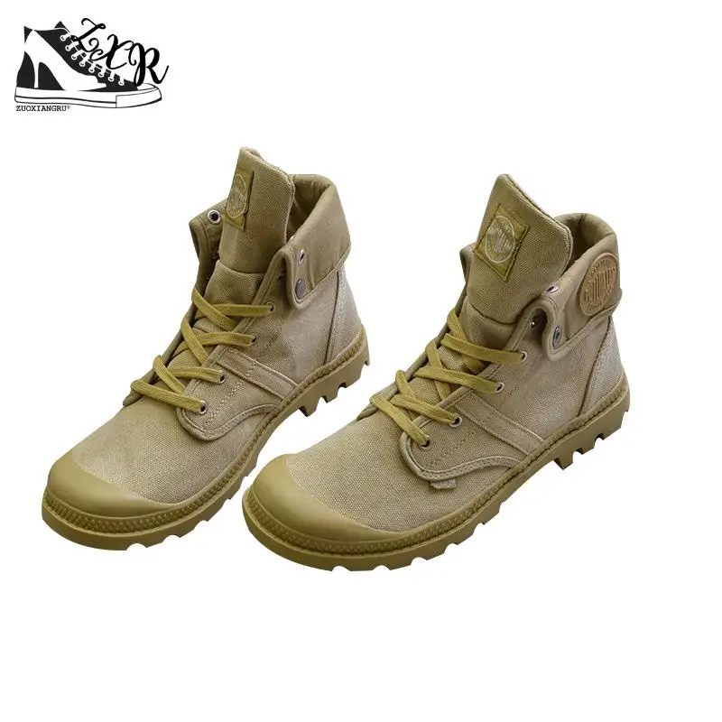 

Army Green Sneakers Turn Help Men Military Ankle Boots Canvas Casual Shoes Men Casual Shoes Eur Size 39-44