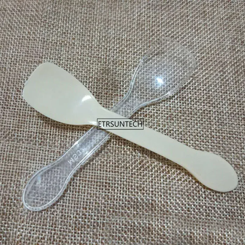 Plastic Disposable Ice Cream Spoon Dessert Pudding Cheese Cake Scoop