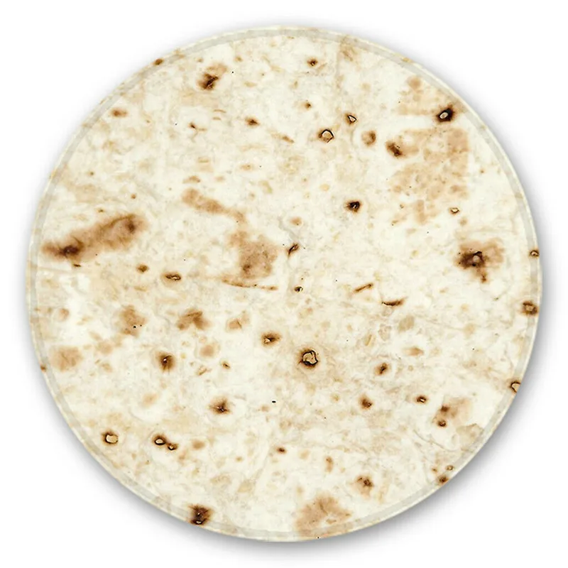 2019 Новая мода 60 см Tortilla одеяло буррито одеяло-кукуруза и мука Tortilla пледы мягкий водопоглощающий круглой формы
