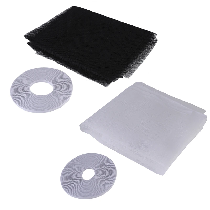 

DIY Insect Fly Door Screen Curtain Protector Flyscreen Mesh Screen Sticky Tape Magnetic Anti Mosquito Door Window Net