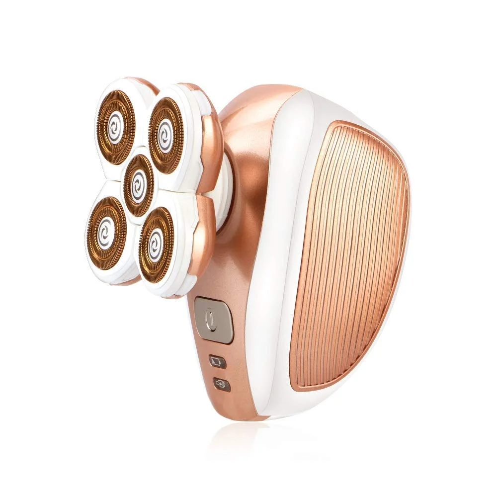 Electric Hair Removal Epilator Painless Hair Shaver Facial Hair Removal Body Depilator Safe 5 Blade USB Recharge