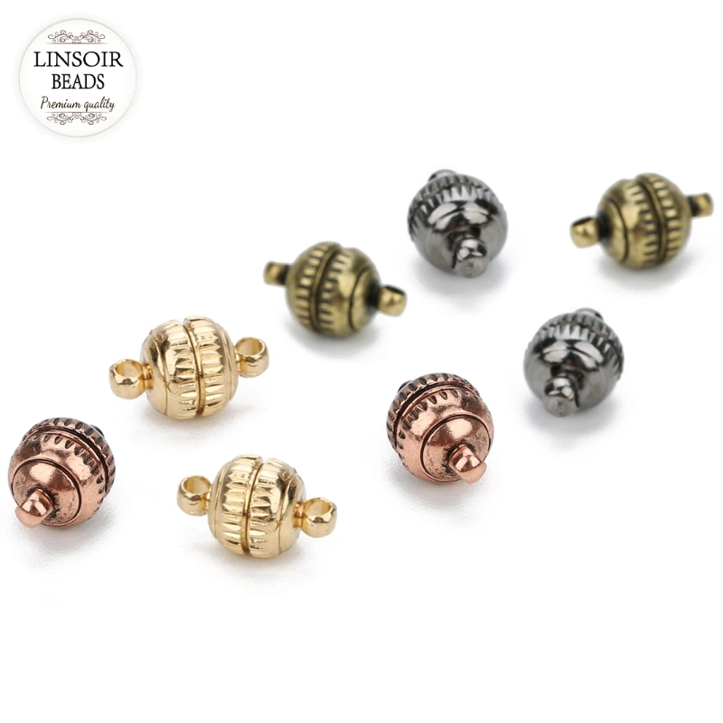 Linsoir 5pcs/Set Clasp Hooks Jewelry Braceldet Clasps End Caps