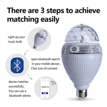 E27 беспроводной Bluetooth динамик лампы музыкальная игра лампы 5 Вт Портативный диско DJ вечерние светильник Bluetooth светодиодные лампы для сцены