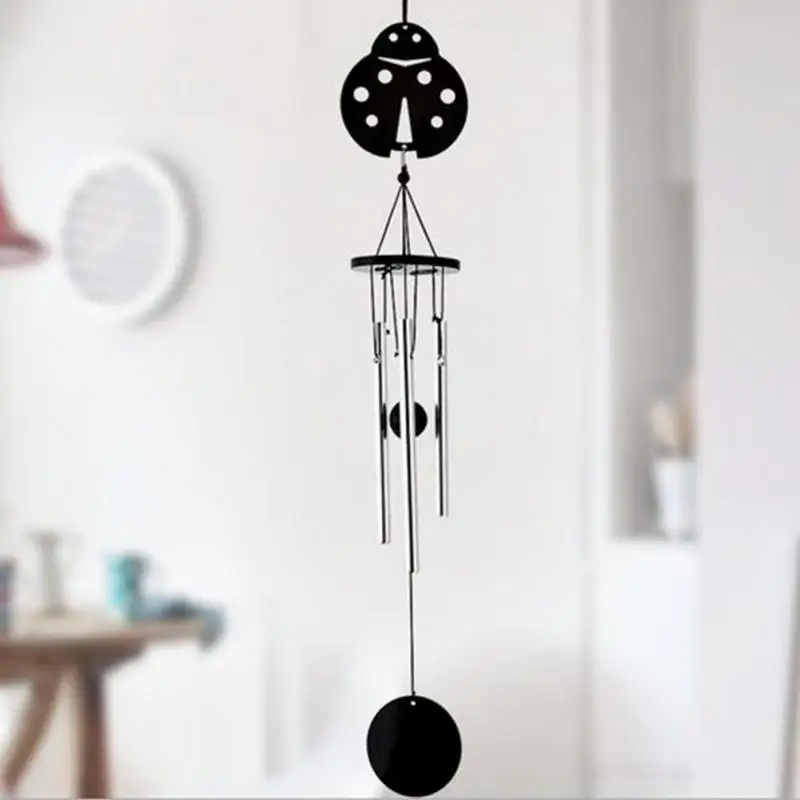 Глубокий резонансный 6 труб Windchime Часовня колокольчики ветра двери настенный дом Dec - Цвет: Beetle