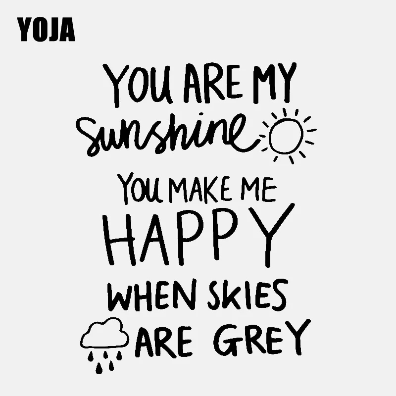 Yoja 43 2 Cm 55 8 Cm Etiqueta De La Pared De Tu Eres Mi Sol Me