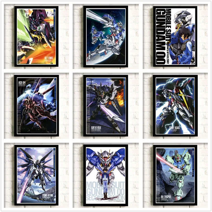 

Mobile Suit Gundam Anime around White cardboard Art poster Wall decoration Wall Sticker birthday gift 42*30cm No frame