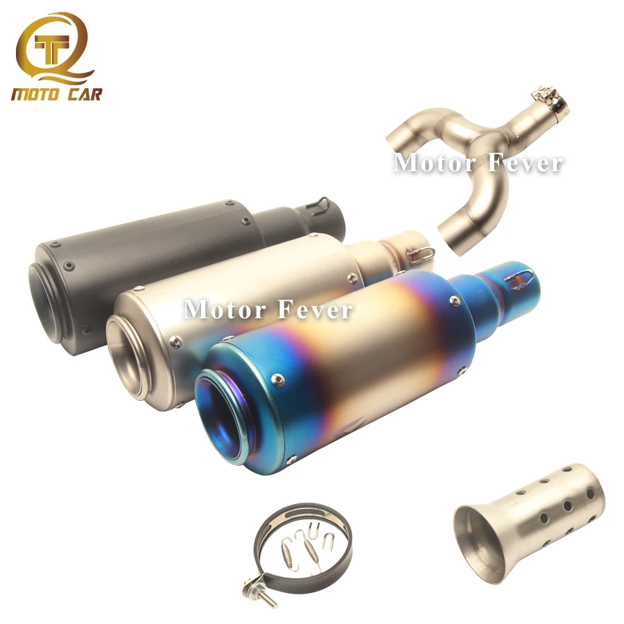 

Refit Motorcycle Exhaust Connect Pipe Escape Muffler 51mm DB Killer Cafe Racer Scooter Silencer for Benelli 600 Exhaust System