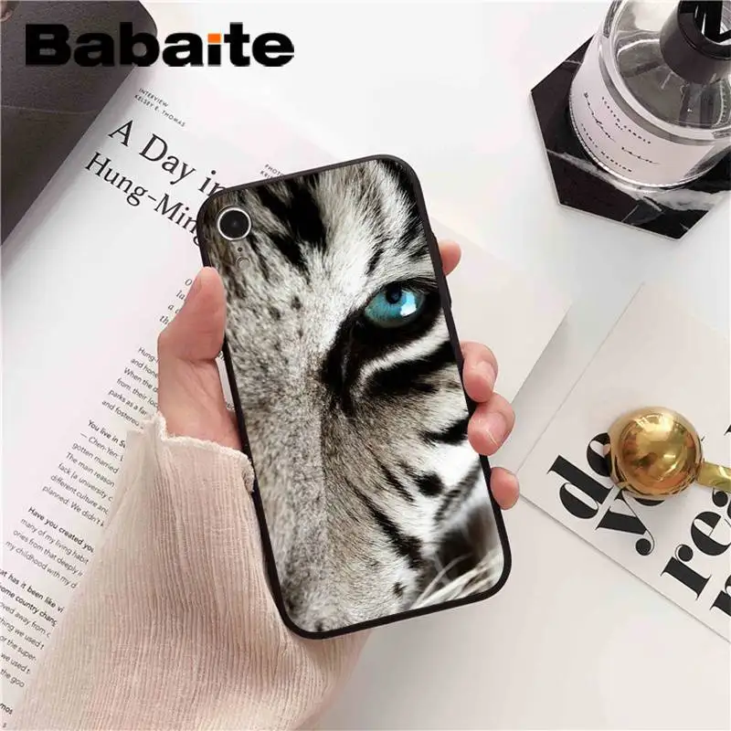 Babaite лев тигр Волк Шаблон Coque Оболочка Чехол для телефона для iPhone X XS MAX 6 6s 7 7plus 8 8Plus 5 5S SE XR 11 11pro 11promax - Цвет: A6