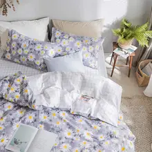 Cute flower bedding set teen kid girl,twin full queen floral cotton single double bedclothes bed sheet pillow case duvet cover