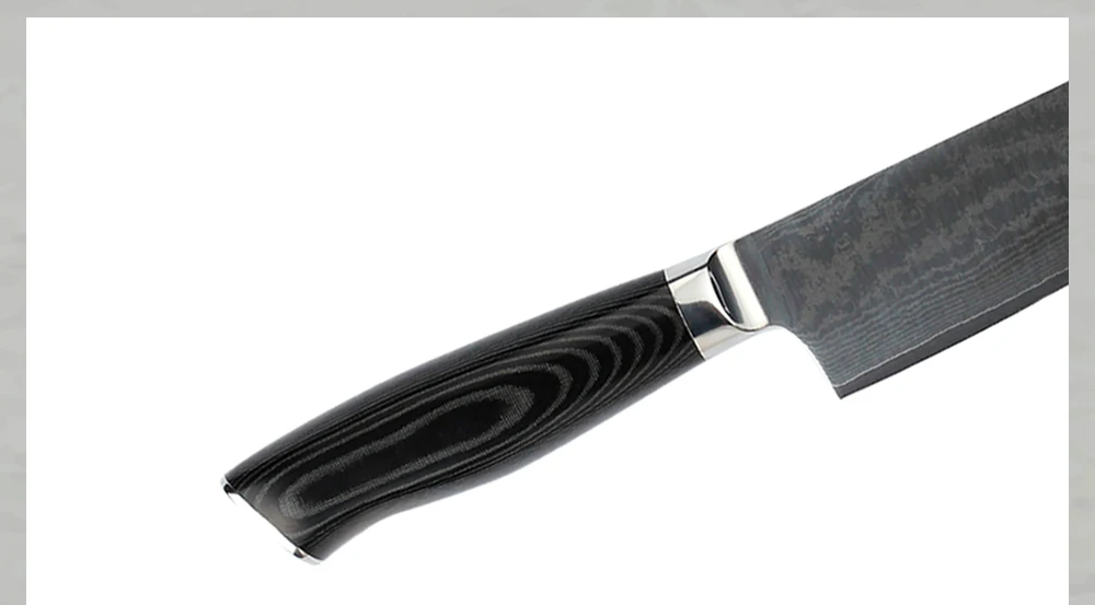 Sunlong 8 дюймов поварской нож 67 слоев японской дамасской стали кухонный нож острый Кливер нож для нарезки мяса/овощей Ножи
