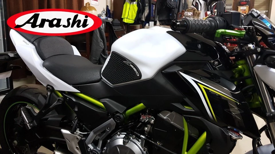 Араши 1 пара для KAWASAKI Z650 танк колодки боковые газа Колено накладки протектор Стикеры s Нескользящие Z 650 17 наклейка на мотоцикл