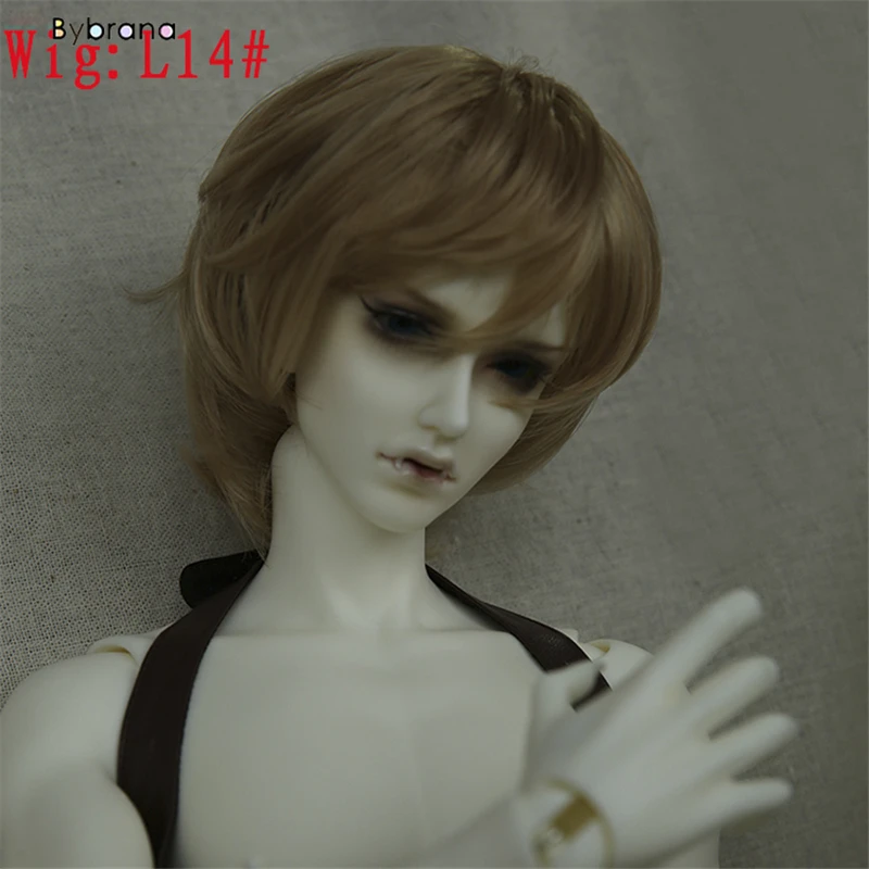 Bybrana bjd парик 1/3 высокотемпературный парик мальчик мужчина короткие волосы с челкой модный тип Стильный Хай
