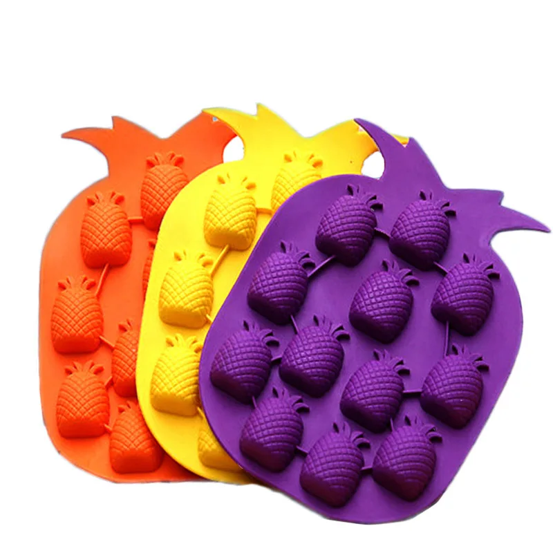 Pineapple Shaped Silicone Chocolate Soap Sweet Candy Jelly
