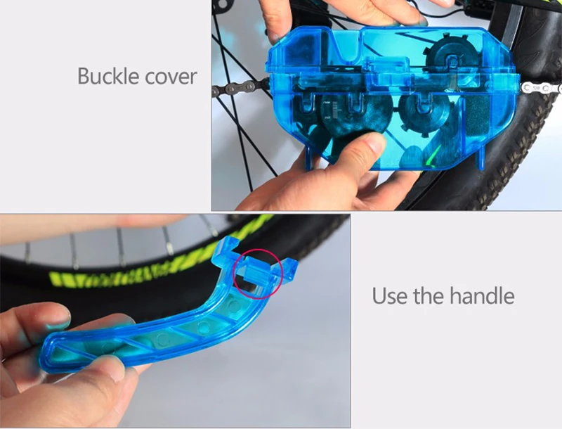 4 PcsSet Bicycle Chain Cleaner Cycling Cleaning Machine Bike Quick Washing Tool Kit Brushes Scrubber Wash Tool Accessorie R0180 (10)