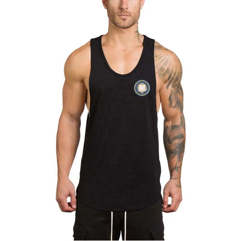 United States Military Academy men's Vests for Gym Sleeveless Shirt Tank top Running trainning Quick Dry Sportswear | Спорт и