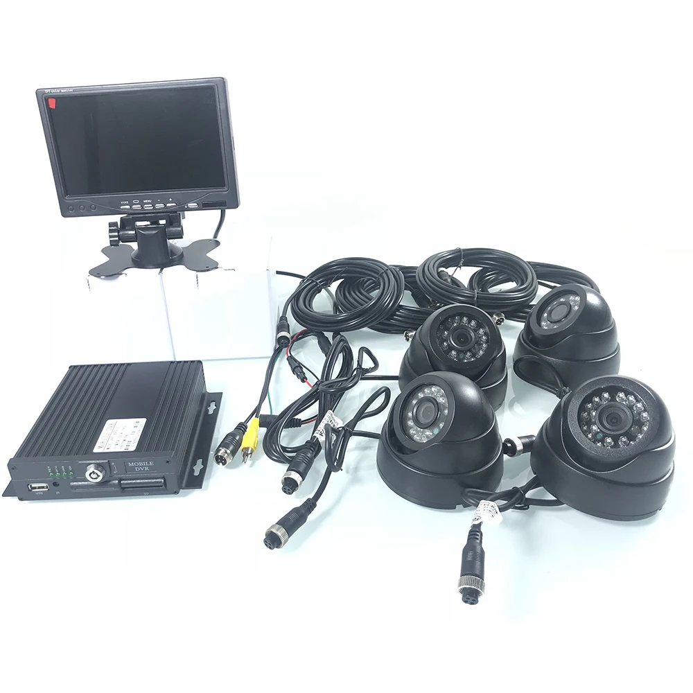 Audio e video 4 canali HD in-veicolo di sorveglianza AHD960P/HD 720 P pixel Bus Monitoraggio Suite 