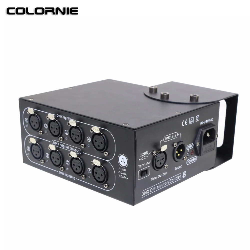 AC100 240V 8CH DMX сплиттер 8ch Репитер сигнала Светодиодный сценический светильник с