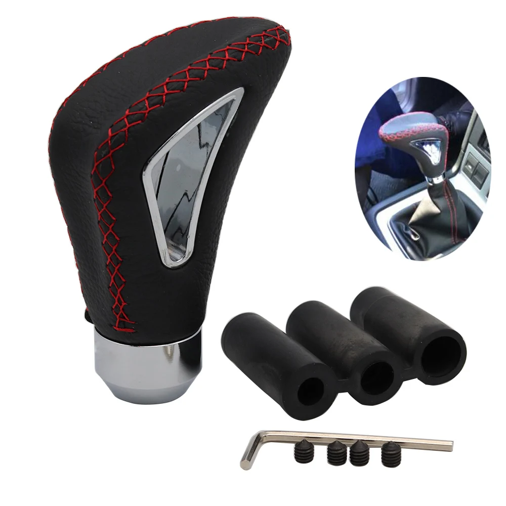 universal leather auto matic shift camion manual gear stick shifter lever Cover knob 5 6 Speed Manual transmission |