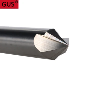 

1pc CNC tungsten carbide Chamfer milling cutter for aluminium and Copper,60 90 120 degree 3 flutes deburring end mill