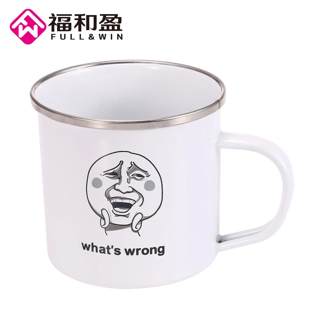 1 Pcs Fanshion Retro 12oz Camping Enamel Mug Old Chinese Tea Cup With Funny Cartoon Preson Pattern Office Coffee Mug Cup F Cup Withtea Cup Aliexpress