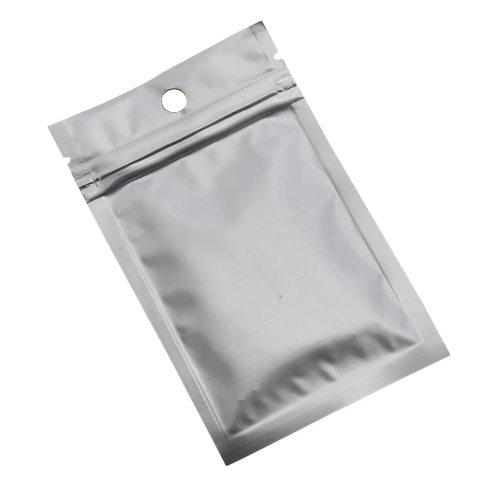 5 Size Resealable Zip Lock Golden Matte Clear Plastic Bag Dried Food Package Pouches Cosmetic Electronic Grocery Packing Bag 5