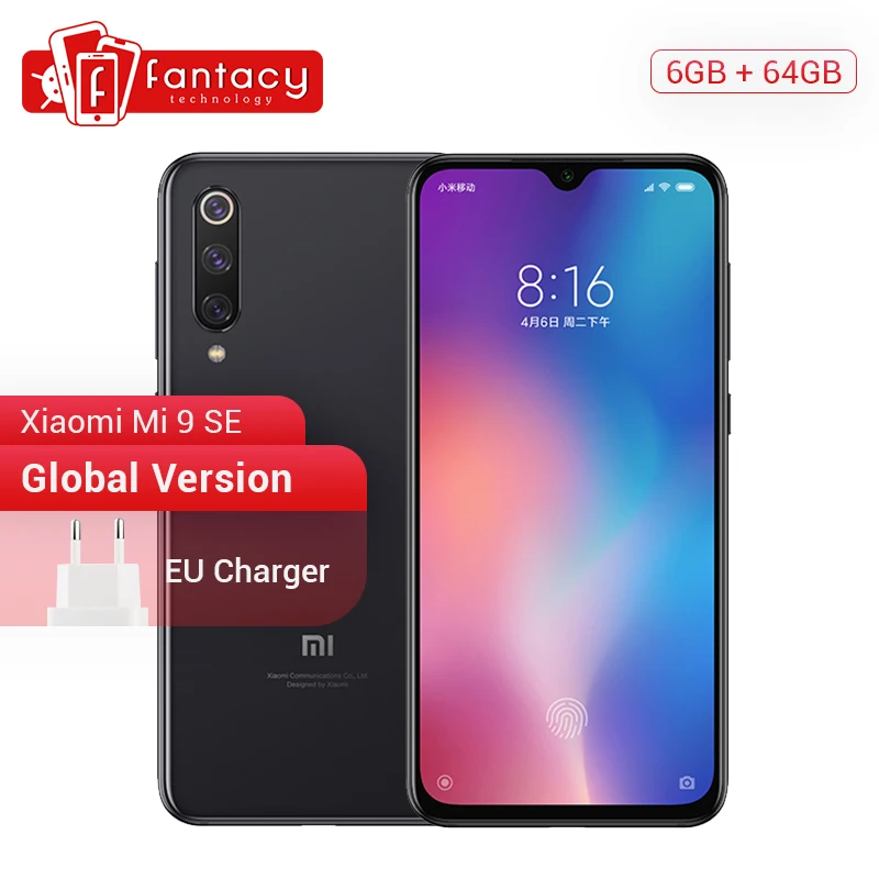 

Global Version Xiaomi Mi 9 SE Mi9 SE 6GB 64GB Snapdragon 712 5.97" AMOLED FHD Screen Smartphone 48MP Triple Cameras NFC Display