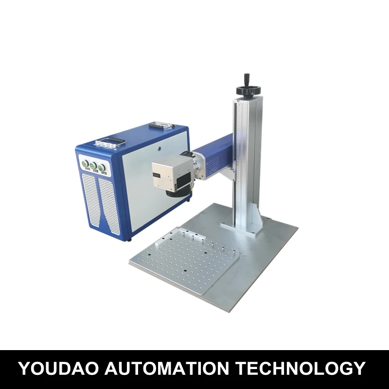 

200*200mm Metal Marking Machine China 30W 20W Split raycus Fiber Laser Marking Machine Price rotary optional