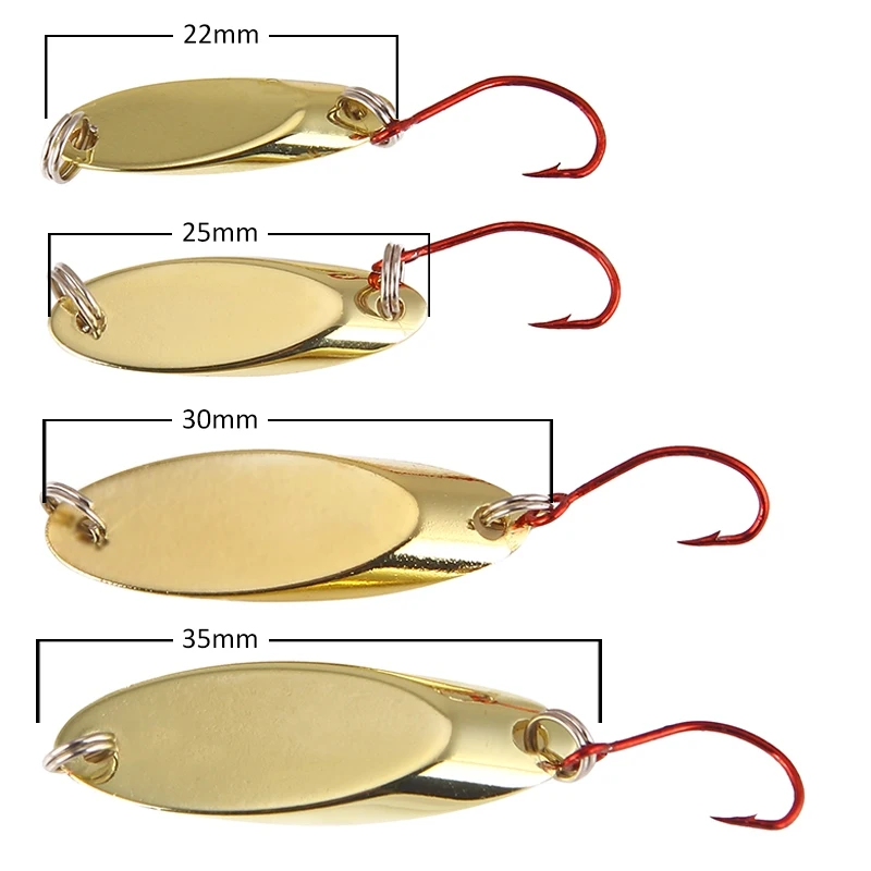 SEAPESCA مشغل مخرطة تشكيل الألواح المعدنية الرقيقة بواسطة قرص دائري ملعقة الصيد إغراء النحاس الصلب الطعم 1.5g 2g 3.5g 5g الاصطناعي الترتر مع واحد السن...