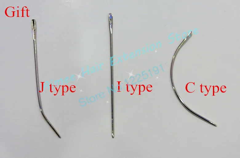 Большой C ткачества иглы 90 мм длинные Форма иглы 144 шт. и 1 светлые нейлон высокопрочный полиэстер нить для волосы утка 3 типа как подарок
