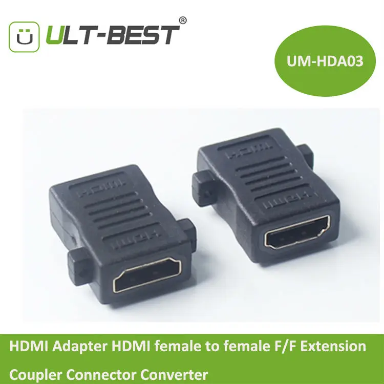 ULT Best HDMI адаптер HDMI Женский F/F Расширение муфта конвертер Connector кабель для HDTV 1080 P