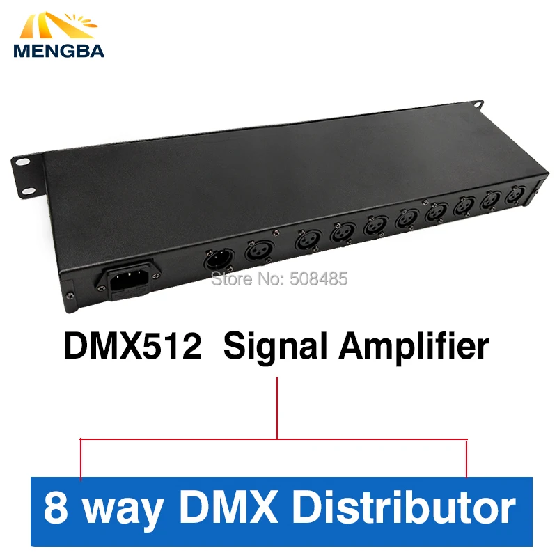 

2018 Newest DMX512 Splitter Light Signal Amplifier Splitter 8 way DMX Distributor for stage Equipment Stage Light Controller