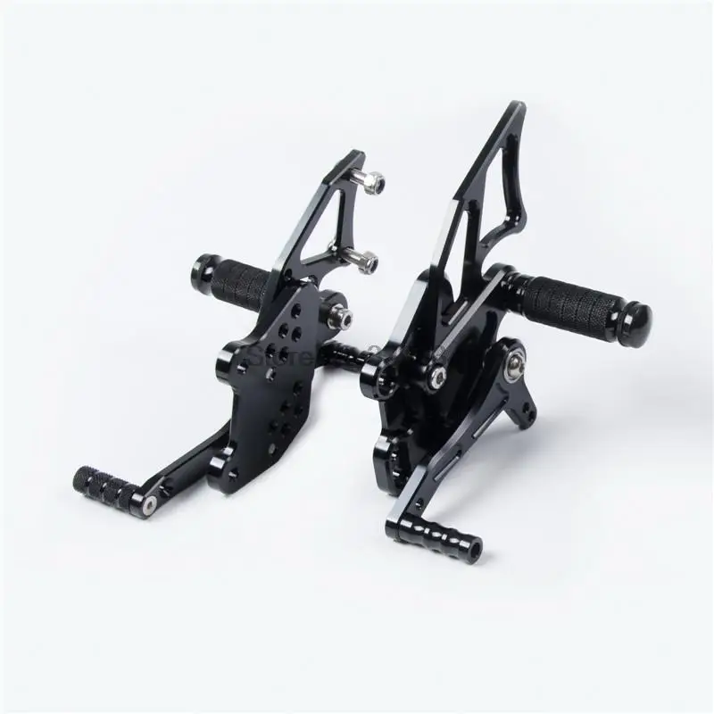 

Adjustable Bike Pedals CNC Motorbike Rearset Rear Set Footrest Pegs for Yamaha YZF-R25/R3 2014 2015 2016 Black