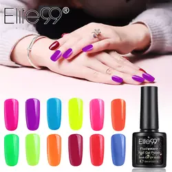 Elite99 Nail Art Дизайн Маникюр флуоресцентный Гель-лак 10 мл Soak Off эмали гель для ногтей UV гель лак для ногтей лак Лаки
