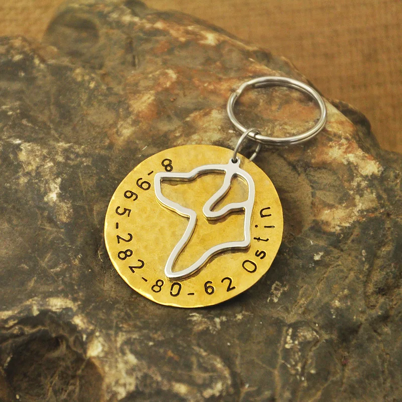 

Rhodesian Ridgeback dog tag Identification Tag,Copper Dog Tag