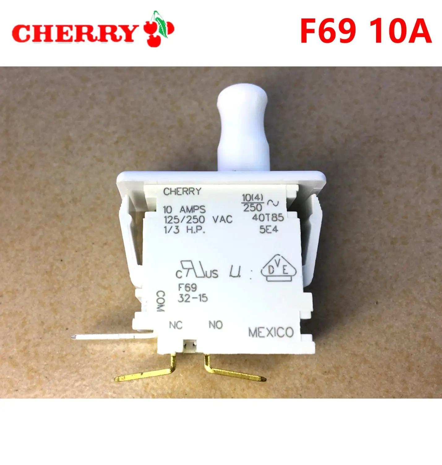 original CHERRY F69 10A 10AMPS 1/3HP 40T85 SWITCHSwitches AliExpress