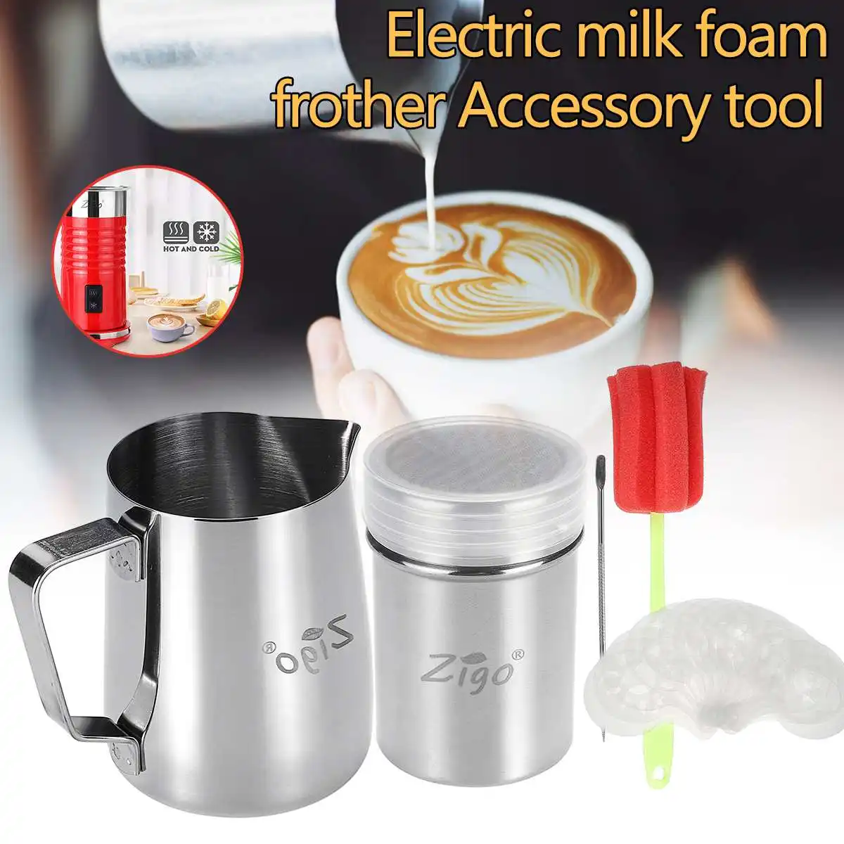

Coffee Template Plastic Coffee Foam Spray Mold Milk Cappuccino Cookie Art Pull Cup Flower Needle Tools Barista Accessories