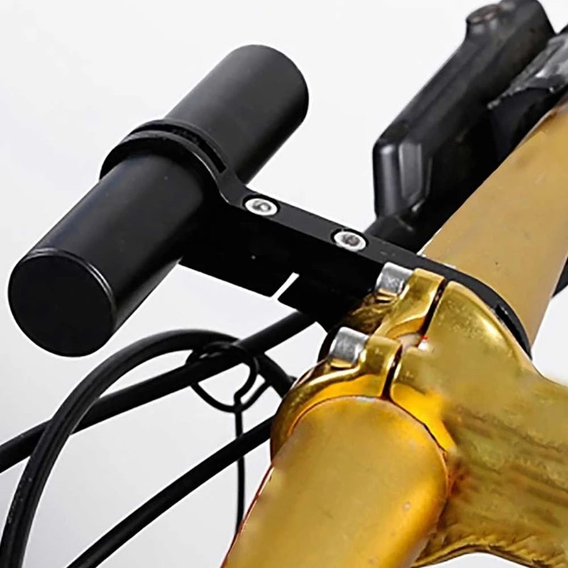 

Bike Cycling Bracket Handlebar Extension Extender Stopwatch Bicycle Light Mount bicycle accessories black
