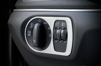 

1 Piece Interior Car Head Light Adjust Switch Button Control Panel Cover Trim Cover For Audi Q3 2012 2013 2014 2015 Car styling