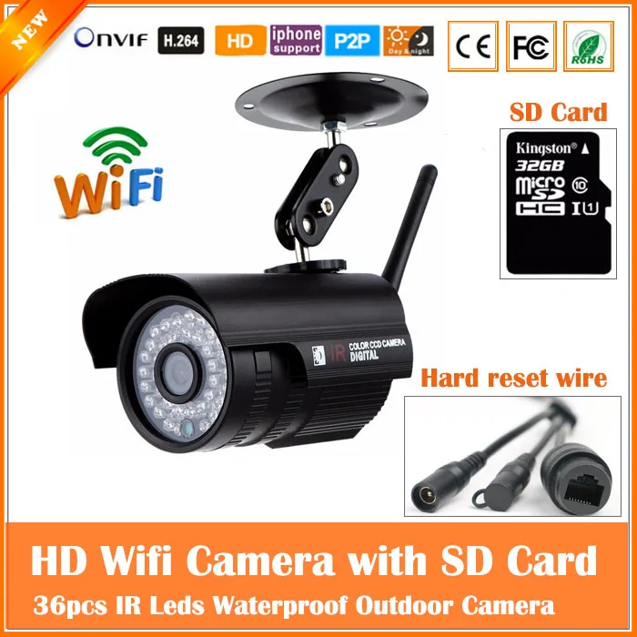 HD720P Bullet Black IP Camera Wifi 1.0mp Wireless Seurveillance Security Mini Webcam CMOS Infrared Night Vision Freeshipping Hot camera : image HD720P Bullet Black IP Camera Wifi 1.0mp Wireless Seurveillance Security Mini Webcam CMOS Infrared Night Vision Freeshipping Hot camera