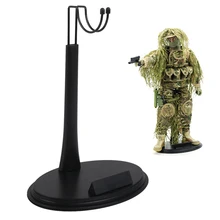 1/6 U-Shape Adjustable Plastic Display Stand With Nameplate for Figure Models Toys Sideshow Action Figure Accessories  Y