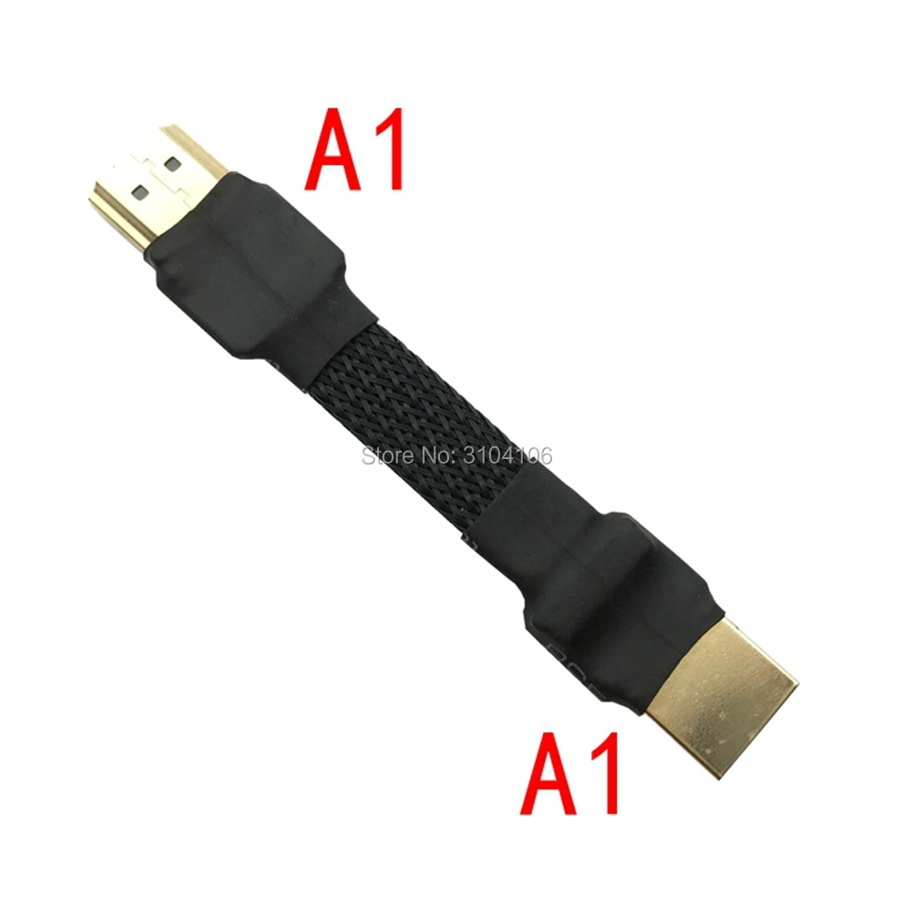 Плоский кабель 5 см 50 A1HDMI A папа к FPV HDMI Mini Micro экранированный FPC для мультикоптера