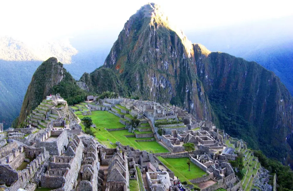 

10x10FT Inca Site Machu Picchu Green Mountain Peak Trees Photography Studio Backdrops Backgrounds Custom Vinyl Combine Shipping