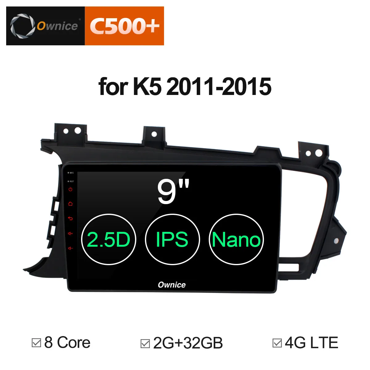 

Ownice C500+ G10 Android 8.1 2G RAM For KIA K5 /optima 2011 - 2015 Car DVD Player Navigation GPS Stereo Radio 4G SIM Card DAB+