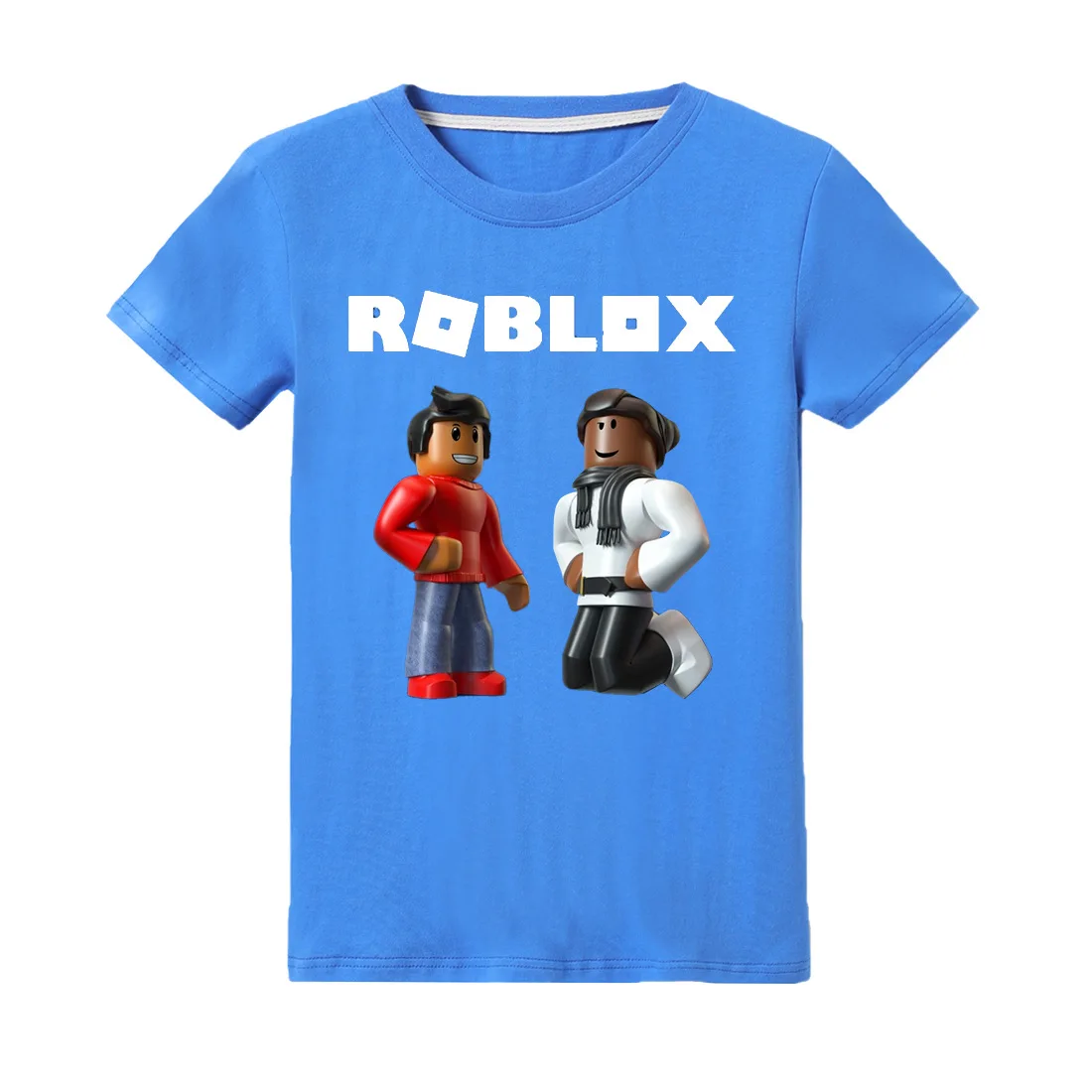 

New Children's Wear Roblox t shirts Boys Girls Top Summer Short Sleeve Clothes 100% Cotton Cartoon T-Shirt Kids Fashion Apparel