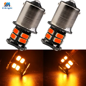 

YM E-Bright 2PCS 1156 5630 13 SMD S25 BA15S p21w Mix Base 12V DC 390LmTurn Tail Signal Lights Car Styling White Yellow Mix Color