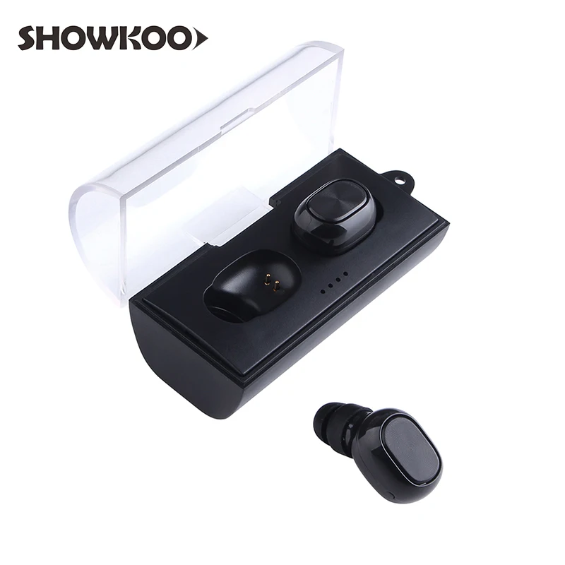 

Showkoo Bluetooth 5.0 Headset Tws Mini Wireless Bluetooth Headphones For Samsung Galaxy S9 S8 Note 9 8 Noise Reduction Earphones