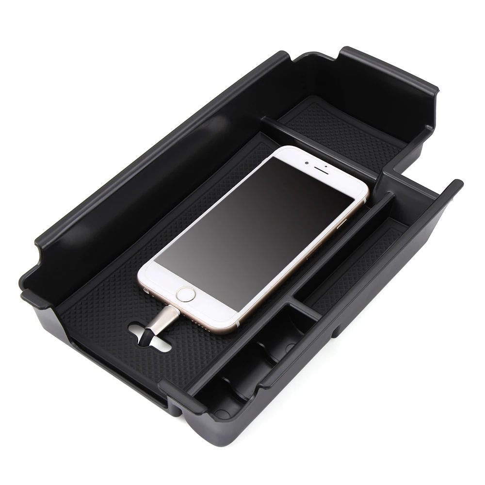

Central Armrest Storage Box Container Holder Tray Accessories Car Organizer Car Styling Fit For Audi A4 B9