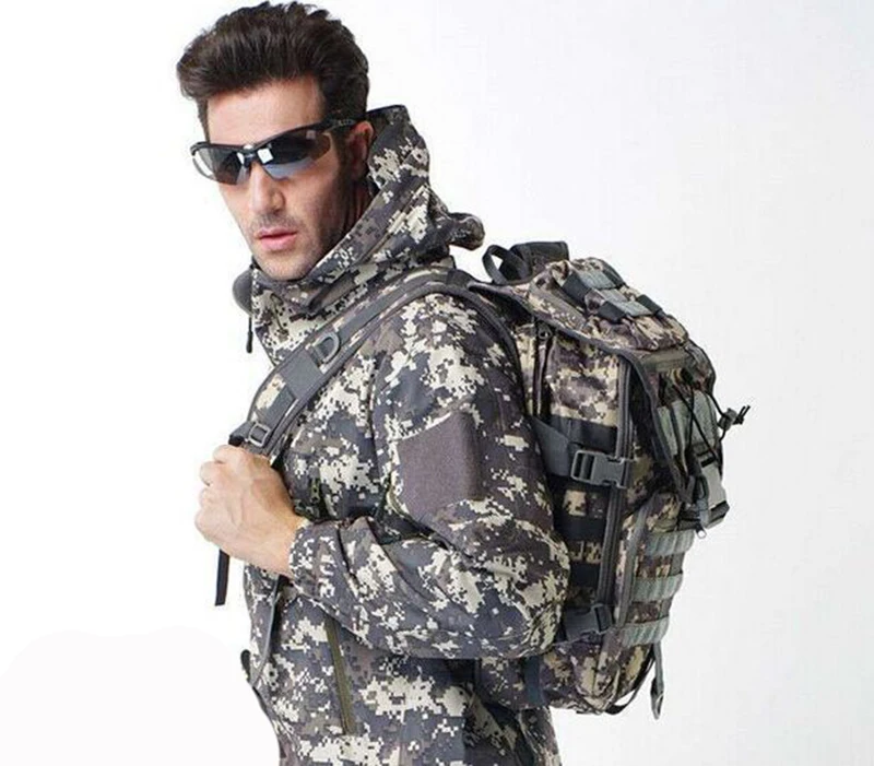 40L Military Tactics Backpack X7 Multifunctional Package 800D Oxford Waterproof Men and Women Ridin